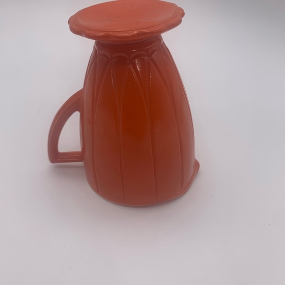 Vtg. Mid Century Hazel Atlas Newport Platonite 7oz Footed Creamer Jug USA - Picture 6 of 15